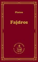 Fajdros. Autor: Platon. SmakLiter.pl Okładka książki Fajdros