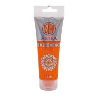 Opakowanie Farba akrylowa Deco Artea 75 ml tuba pomarańczowy