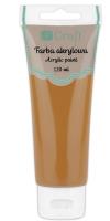Farba akrylowa jasnobrązowa 120ml. Wydawca: Dalprint. SmakLiter.pl Opakowanie Farba akrylowa jasnobrązowa 120ml
