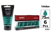 Opakowanie Farba akrylowa szmaragdowa 75ml (6szt)