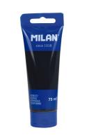 Opakowanie Farba akrylowa w tubce 75ml odrzutowa czerń MILAN