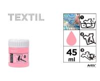 Opakowanie Farba do tkanin jasnorózowa 45ml (6szt)