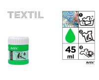 Opakowanie Farba do tkanin jasnozielona 45ml (6szt)