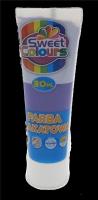 Farba plakatowa w tubie fioletowa 30ml. Wydawca: Sweet colours. SmakLiter.pl Opakowanie Farba plakatowa w tubie fioletowa 30ml