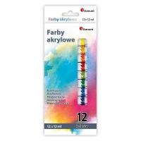 Opakowanie Farby akrylowe 12 kolorów