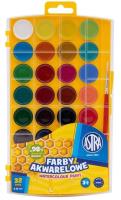 Opakowanie Farby akwarelowe 32 kolory ASTRA