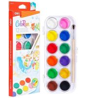 Opakowanie Farby akwarelowe ColoRun 12 kolorów DELI