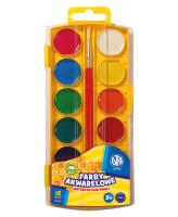 Farby akwarelowe miodowe Astra 12 kolorów. Wydawca: ASTRA art-pap. SmakLiter.pl Opakowanie Farby akwarelowe miodowe Astra 12 kolorów