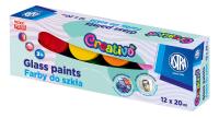 Farby do szkła Astra Creativo 12x20 ml. Wydawca: ASTRA art-pap. SmakLiter.pl Opakowanie Farby do szkła Astra Creativo 12x20 ml