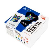 Opakowanie Farby do tkanin 20ml 9 kolorów