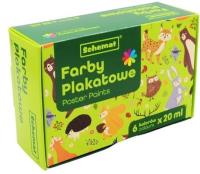 Opakowanie Farby plakatowe 20ml 6 kolorów