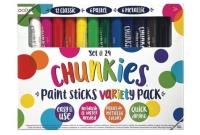 Farby w kredce Chunkies Paint Sticks 24szt. Wydawca: Kolorowe Baloniki. SmakLiter.pl Opakowanie Farby w kredce Chunkies Paint Sticks 24szt