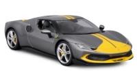 Opakowanie Ferrari 296 GTB Assetto Grey/Yellow 1:18 BBURAGO