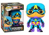 Opakowanie Figurka Marvel Black Light  Captain America Funko POP