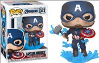 Opakowanie Figurka Marvel Endgame Captain America with Broken Shield & Mjolnir Funko POP
