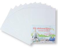 Opakowanie Filc A4 samoprzylepny biały 20x30cm 10szt