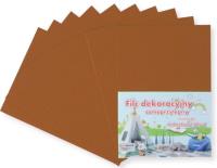 Opakowanie Filc A4 samoprzylepny brązowy 20x30cm 10szt