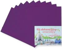 Opakowanie Filc A4 samoprzylepny fioletowy 20x30cm 10szt