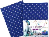 Opakowanie Filc A4 w gwiazdki ciemnoniebieski 5szt