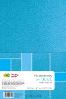 Opakowanie Filc dekoracyjny 20x30 cm 10 ark. błękitny Happy Color