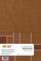 Opakowanie Filc dekoracyjny 20x30 cm 10 ark. brązowy Happy Color