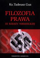 Okładka książki Filozofia prawa III Rzeszy Niemieckiej