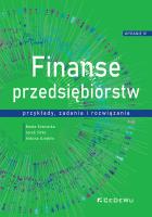 Finanse przedsiębiorstw - przykłady, zadania.... Autor: Kotowska Beata, Sitko Jacek, Uziębło Aldona. SmakLiter.pl Okładka książki Finanse przedsiębiorstw - przykłady, zadania...