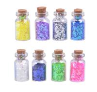 Opakowanie Fiolki z elementami do dekoracji zrób to sam 8szt