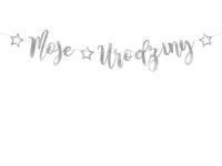 Opakowanie Firlanda Moje urodziny srebrna 16,5x90cm