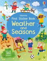 First Sticker Book Weather and Seasons. Autor: Beecham Alice. SmakLiter.pl Okładka książki First Sticker Book Weather and Seasons