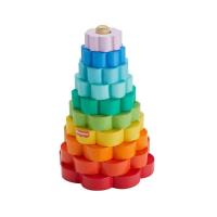 Fisher-Price. Drewniana piramidka Kolorowe kwiatki. Wydawca: Fisher- Price. SmakLiter.pl Opakowanie Fisher-Price. Drewniana piramidka Kolorowe kwiatki