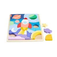 Fisher Price. Drewniane puzzle kosmos. Wydawca: Fisher- Price. SmakLiter.pl Opakowanie Fisher Price. Drewniane puzzle kosmos