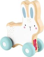 Fisher Price Królik drewniany do ciągnięcia. Wydawca: Fisher- Price. SmakLiter.pl Opakowanie Fisher Price Królik drewniany do ciągnięcia