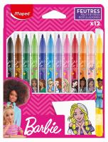 Flamastry Barbie 12szt MAPED. Wydawca: Maped. SmakLiter.pl Opakowanie Flamastry Barbie 12szt MAPED