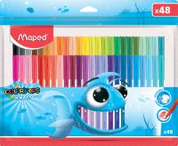 Flamastry Color Peps Ocean 48szt. MAPED. Wydawca: Maped. SmakLiter.pl Opakowanie Flamastry Color Peps Ocean 48szt. MAPED