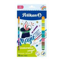 Flamastry Colorella Magic C411 12 kolorów. Wydawca: Pelikan. SmakLiter.pl Opakowanie Flamastry Colorella Magic C411 12 kolorów