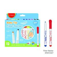 Opakowanie Flamastry dla dzieci okrągła końcówka 12 kolorów