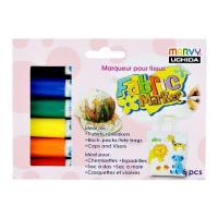 Opakowanie Flamastry do zdobienia jasnych tkanin 6 kolorów