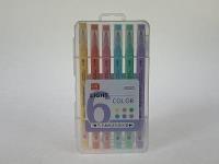 Opakowanie Flamastry dwustronne 6 kolorów