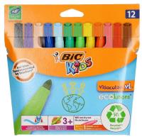 Flamastry Kids Visacolor XL 12 kolorów BIC. Wydawca: Bic. SmakLiter.pl Opakowanie Flamastry Kids Visacolor XL 12 kolorów BIC
