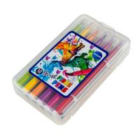 Flamastry pędzelkowe 12 kolorów. Wydawca: Centrum. SmakLiter.pl Opakowanie Flamastry pędzelkowe 12 kolorów