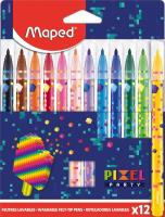 Flamastry Pixel 12szt MAPED. Wydawca: Maped. SmakLiter.pl Opakowanie Flamastry Pixel 12szt MAPED