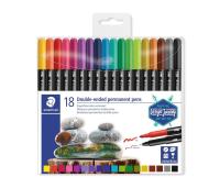 Opakowanie Flamastry Staedtler Design Journey dwustronne wodoodporne 18 kolorów