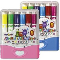 Opakowanie Flamastry z pieczątkami 12 kolorów / wzorów