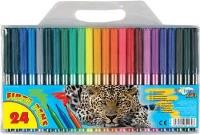 Flamastry Zoo 24 kolory. Wydawca: Centrum. SmakLiter.pl Opakowanie Flamastry Zoo 24 kolory
