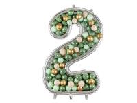 Opakowanie Forma Cyfra 2 dla balonów lateksowych 126cm