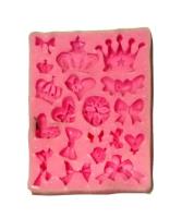 Forma silikonowa kokardki i korony. Wydawca: Galeria Hobby. SmakLiter.pl Opakowanie Forma silikonowa kokardki i korony