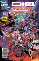 Fortnite x Marvel. Wojna zerowa 5/2022. Autor: Christos Gage, Donald Mustard. SmakLiter.pl Okładka książki Fortnite x Marvel. Wojna zerowa 5/2022