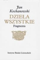 Fragmenta. Autor: Jan Kochanowski. SmakLiter.pl Okładka książki Fragmenta