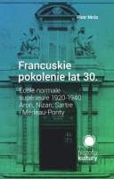 Okładka książki Francuskie pokolenie lat 30